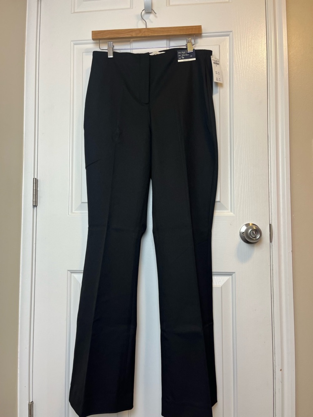 NWT Abercrombie & Fitch Curve Love Women's Black High-Waisted Boot Cut Pants - Picture 7 of 11